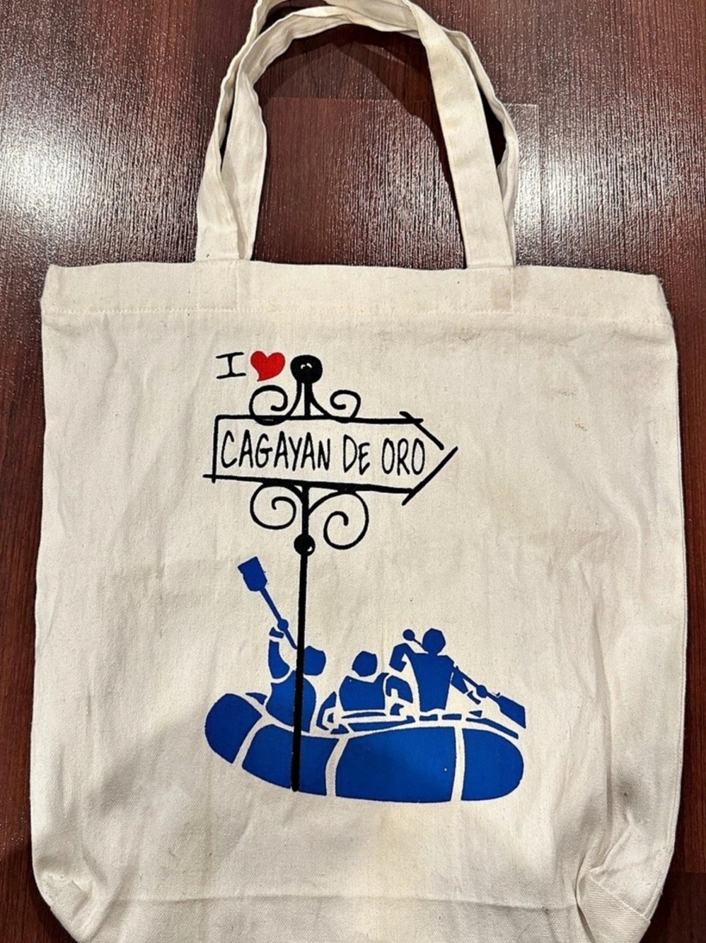 White Honduras Tote Bag with Zipper